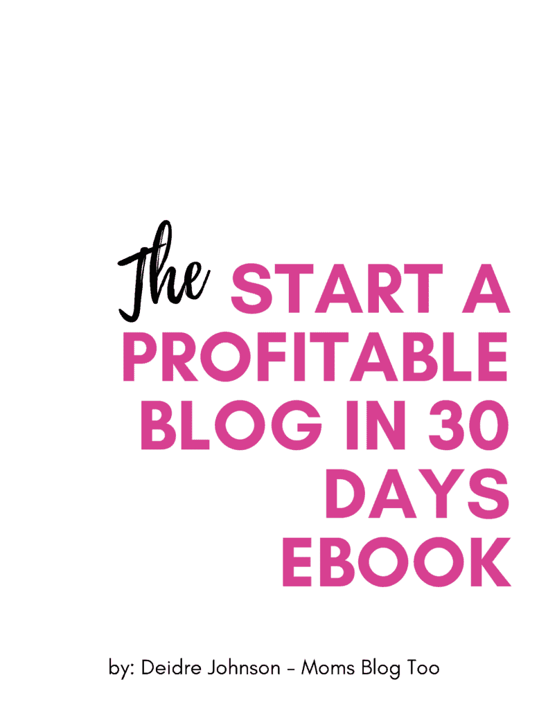 Start a Profitable Blog in 30 Days Ebook